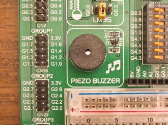 The Piezo Buzzer creates a neat retro piano sound.